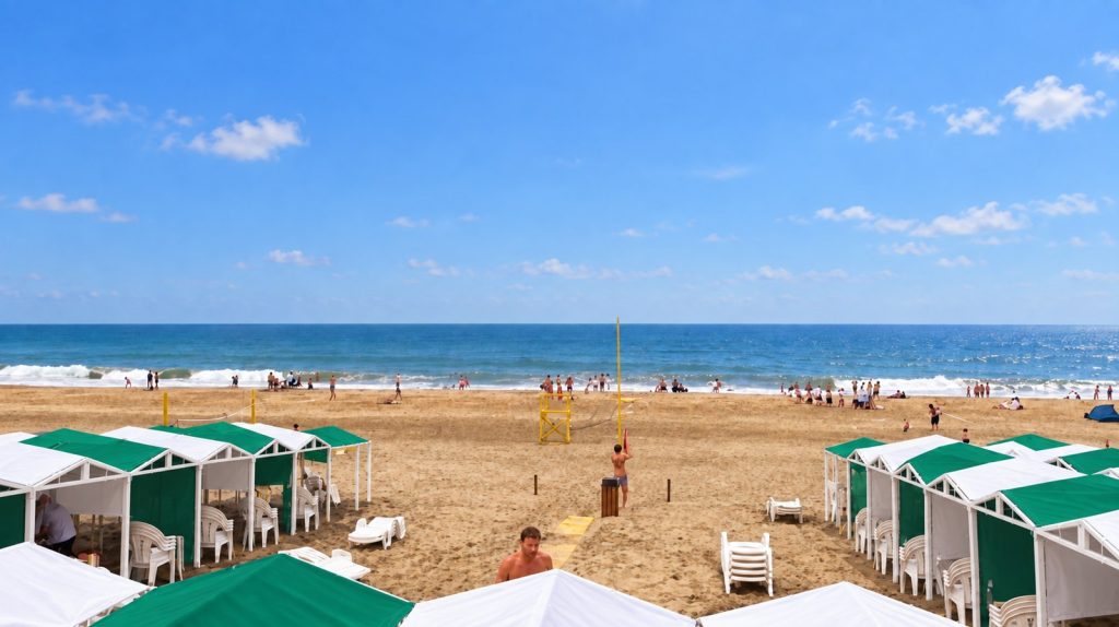 Carpas del Balneario Dack en Villa Gesell