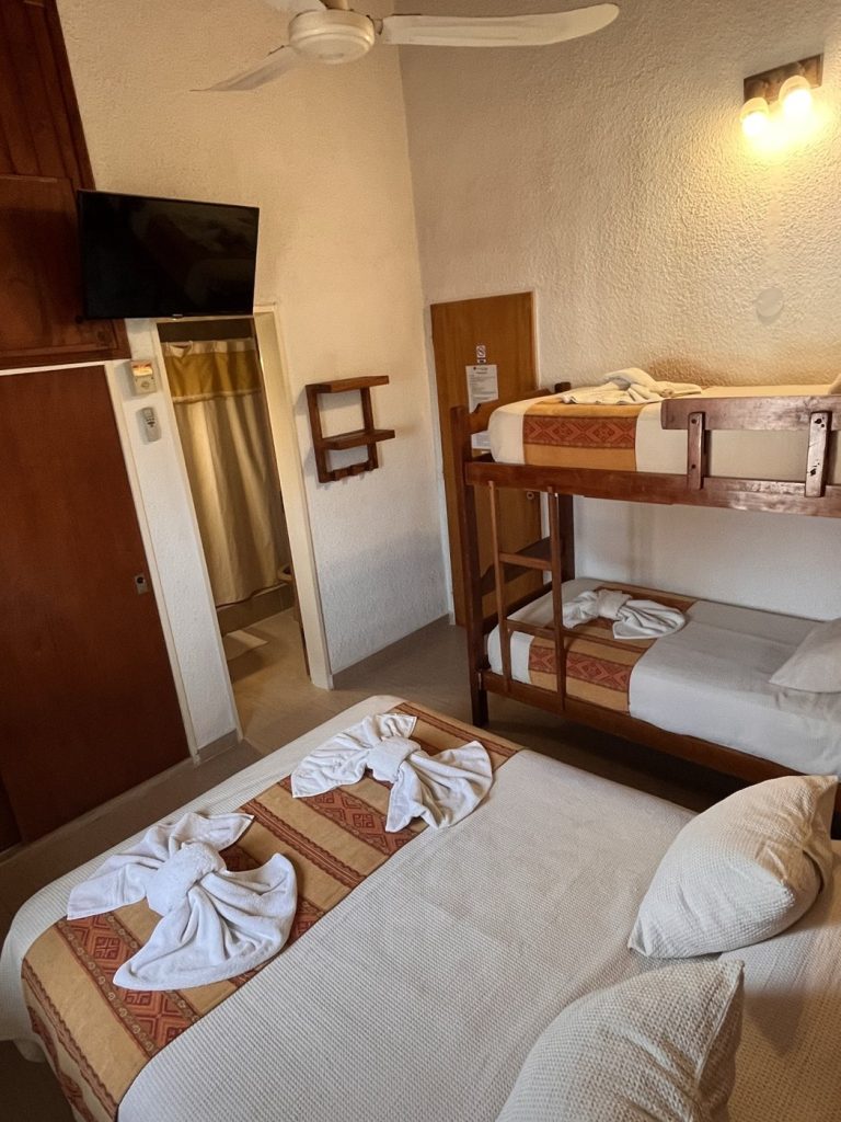 Cuádruple de un cuarto del Arraial Hotel
